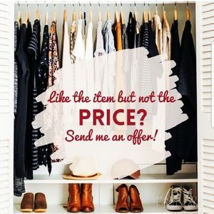 Like the item but not the price? Send me an offer!